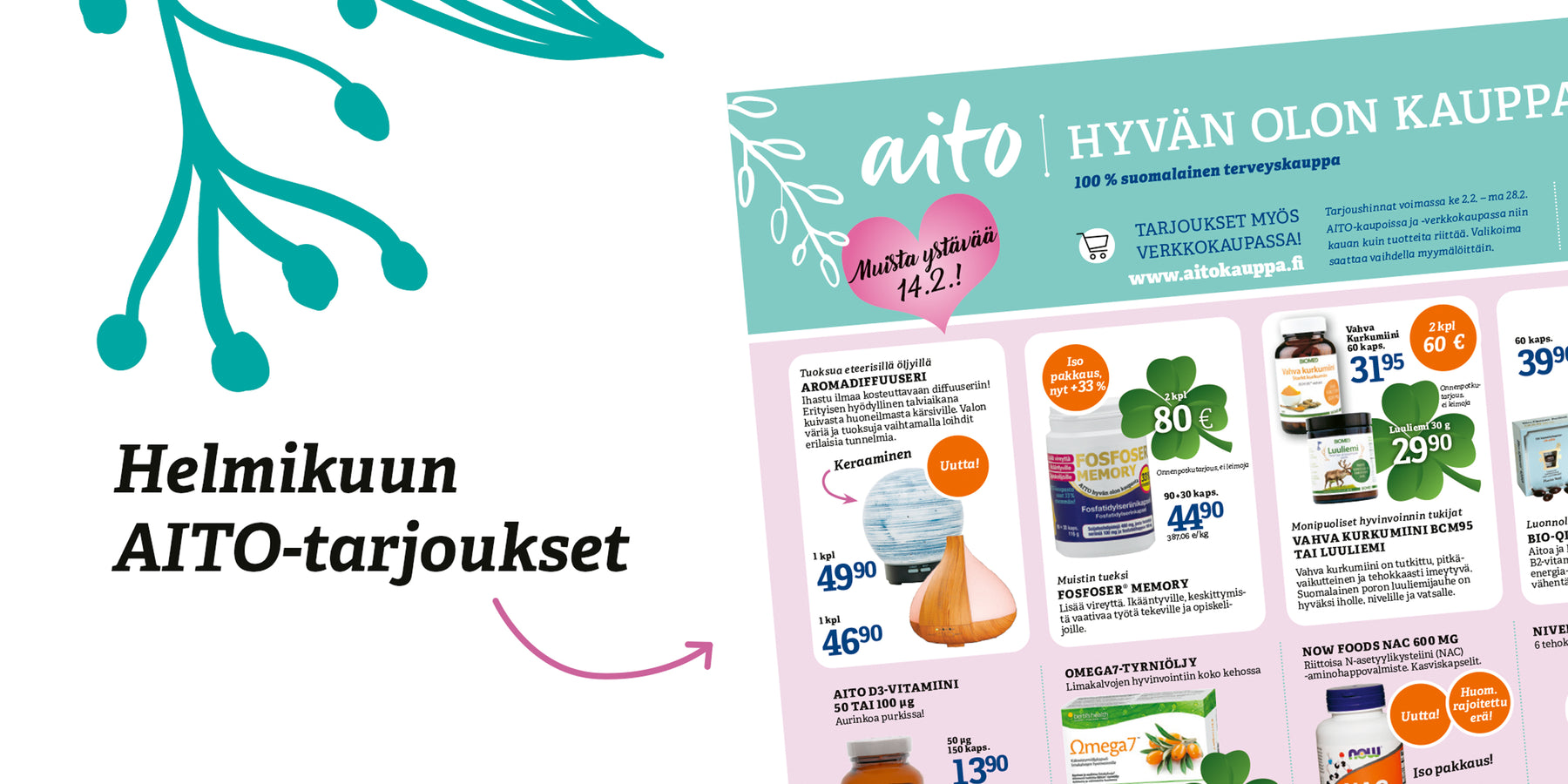 Postisen ajankohtaisia tuotetarjouksia helmikuussa