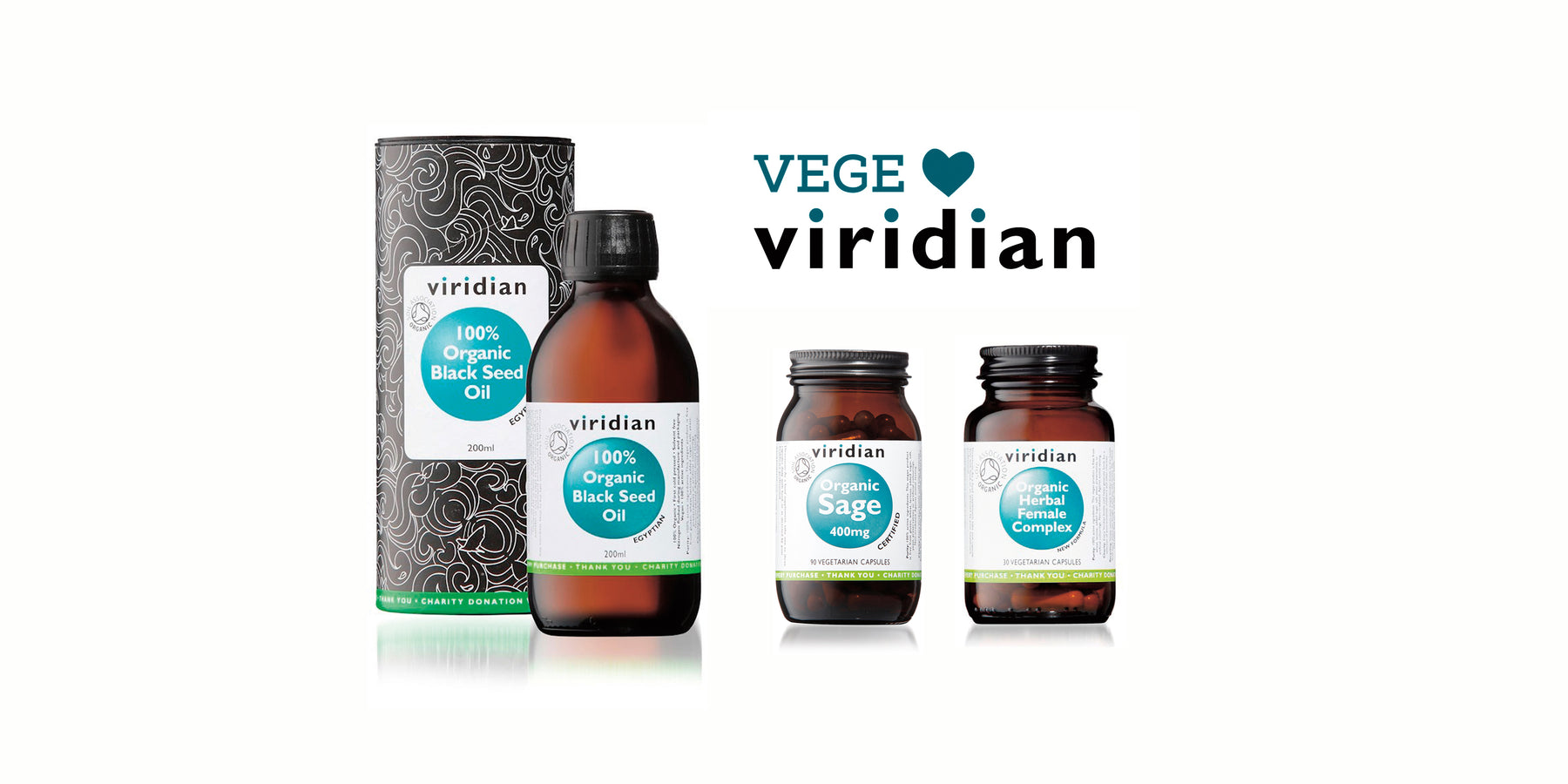 Vege Viridian -sarjassa saa monia haluttuja tuotteita luomuna