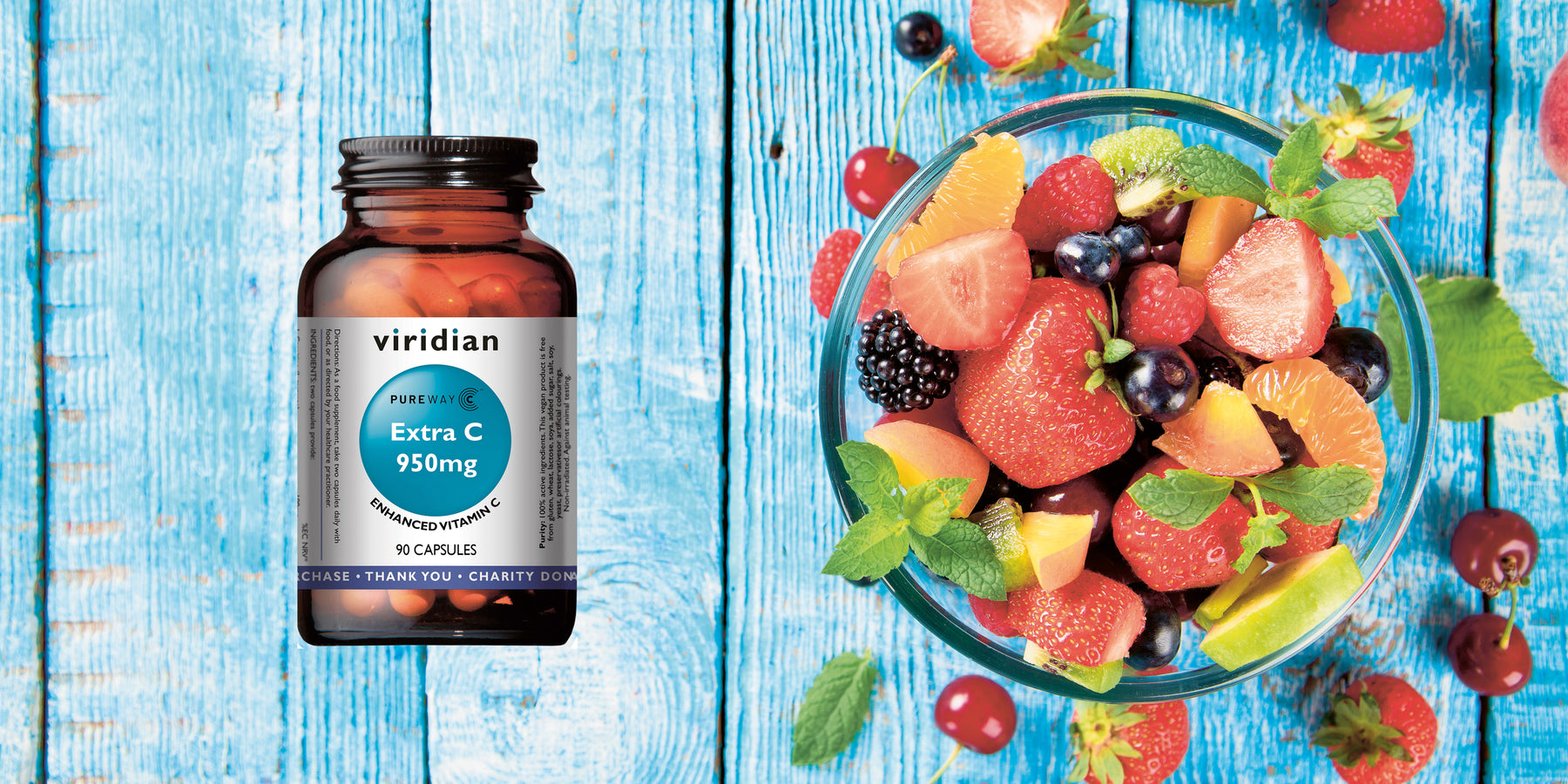 Viridian C-vitamiini on nyt entistä paremmin imeytyvä!