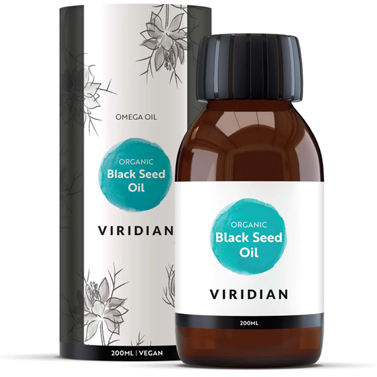 Viridian Luomu mustakuminaöljy 200 ml