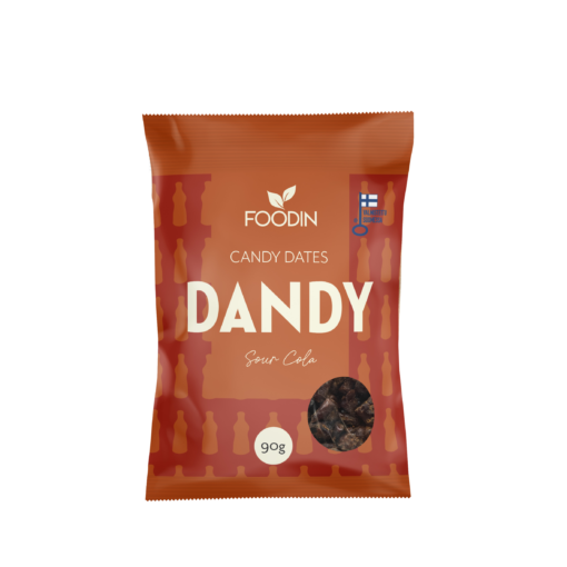 Dandy Candy Dates, Sour Cola 90 g " Kirpeä kola Karkki Taateli "