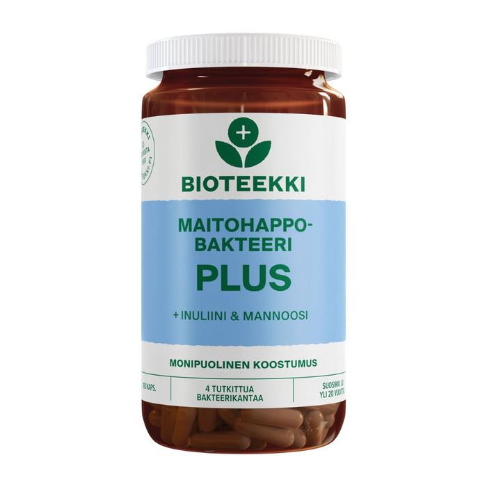 Maitohappobakteeri Plus 100 kaps. -Bioteekki