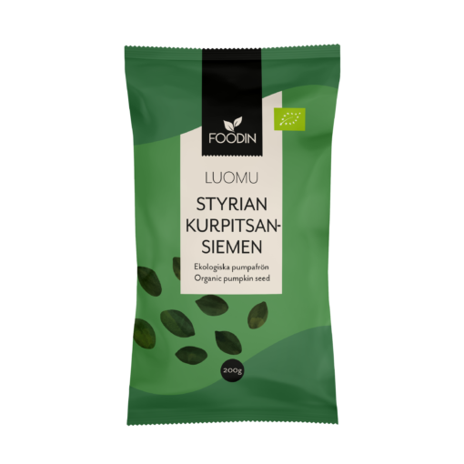 Foodin luomu Styrian kurpitsansiemen, 200 g