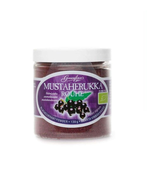 Mustaherukkarouhe 130g - Greenfinn's