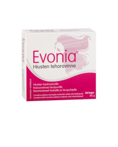 Evonia Hiusten tehoravinne 56 kaps - Hankintatukku