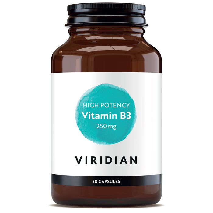 Viridian vahva B3-vitamiini 250 mg 30 kaps