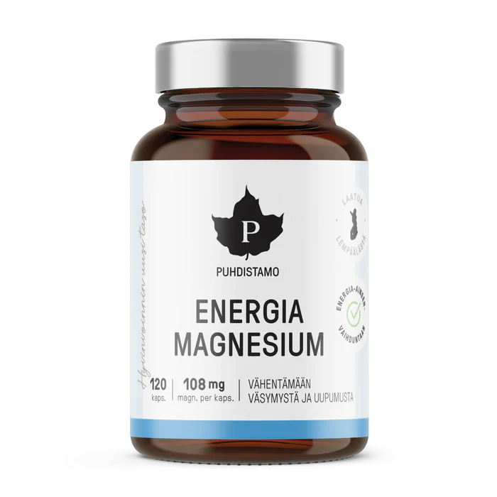 Puhdistamo - Energia Magnesium 120 kaps