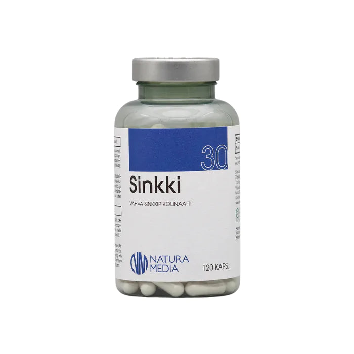 Biosorin Sinkki 30 mg 120 kaps - Natura Media