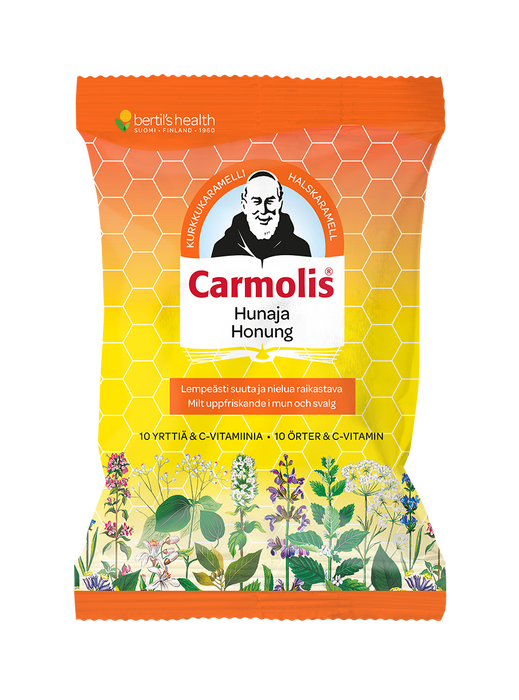 Carmolis Hunajainen yrttikaramelli 75g - Bertil's health