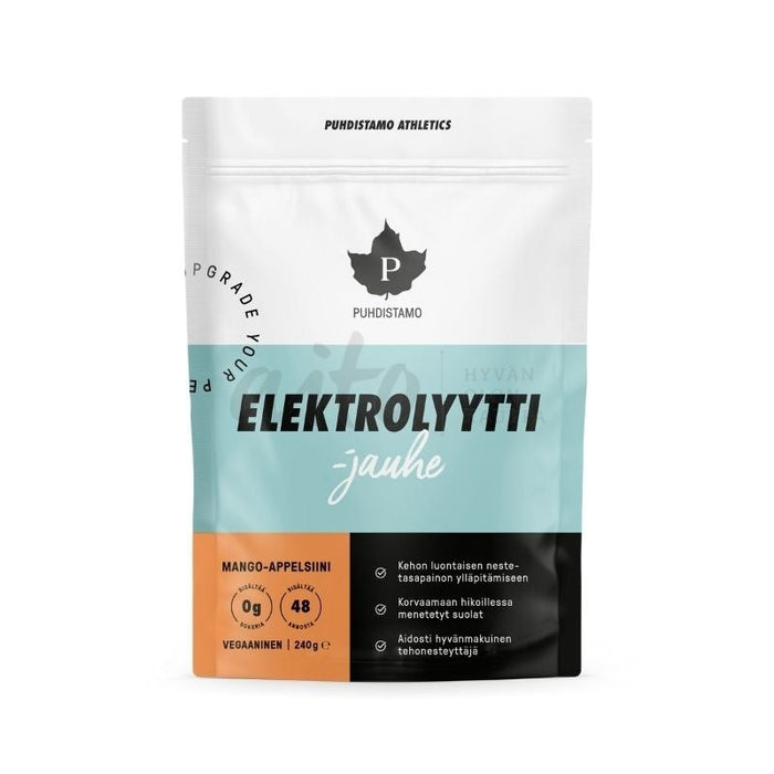 Elektrolyyttijauhe Mango Appelsiini 240G - Puhdistamo Misc