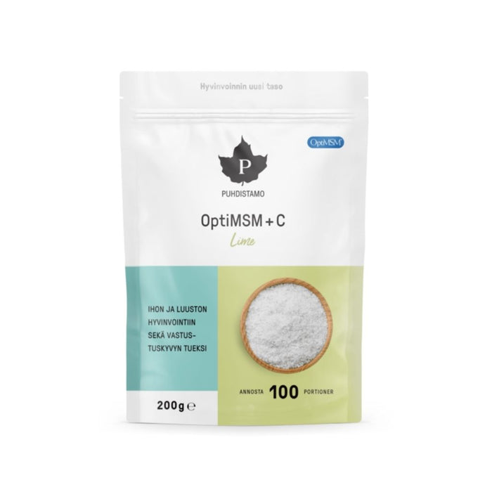 OptiMSM + C, lime 200g - Puhdistamo
