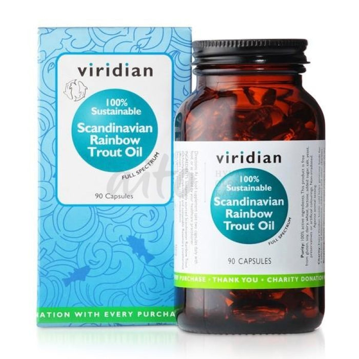 Viridian Luomukalaöljy 90 Kaps. (Scandinavian Rainbow Trout Oil) Vir