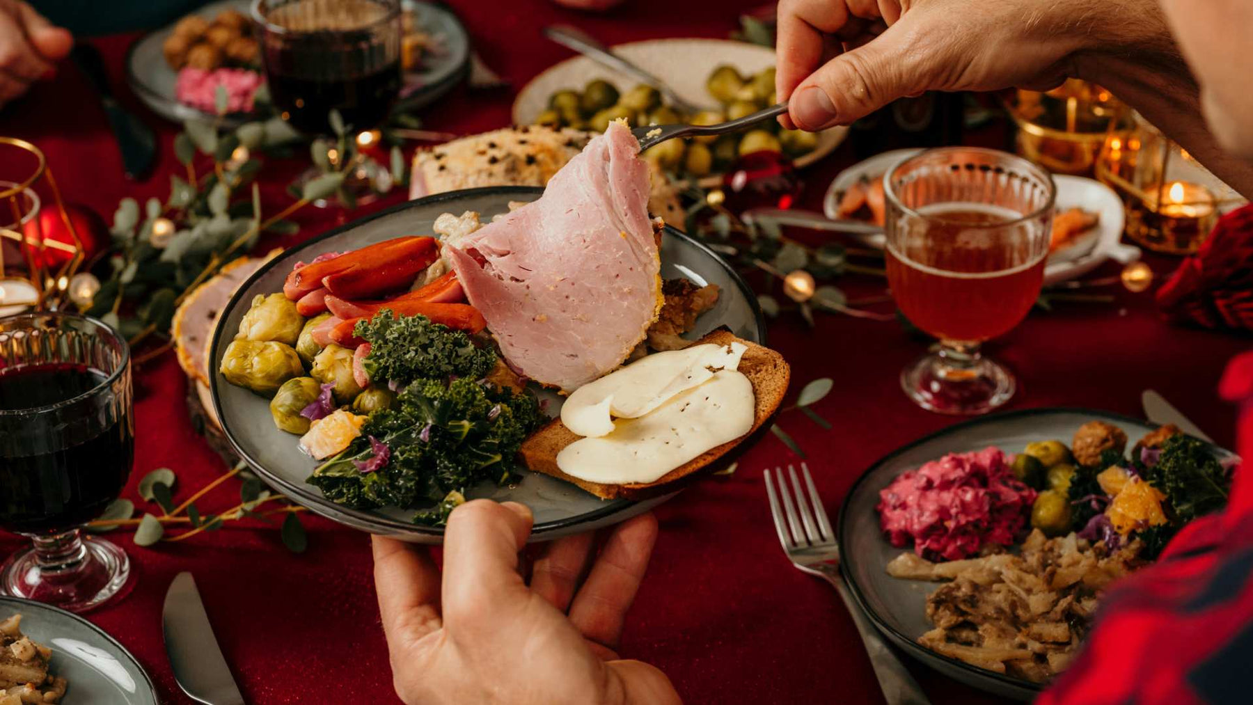 Ruoansulatuksen apu juhlaherkkujen keskellä