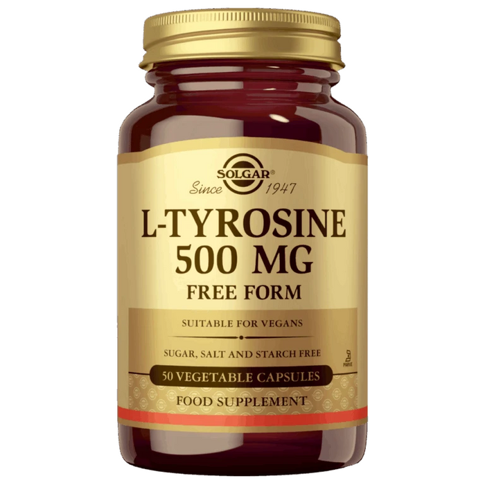 L-Tyrosiini 500mg -Solgar