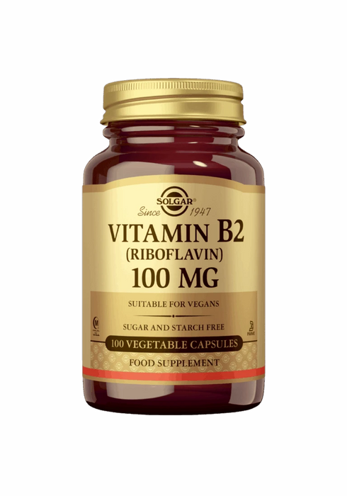 B2-vitamiini 100mg 100 kaps -Solgar