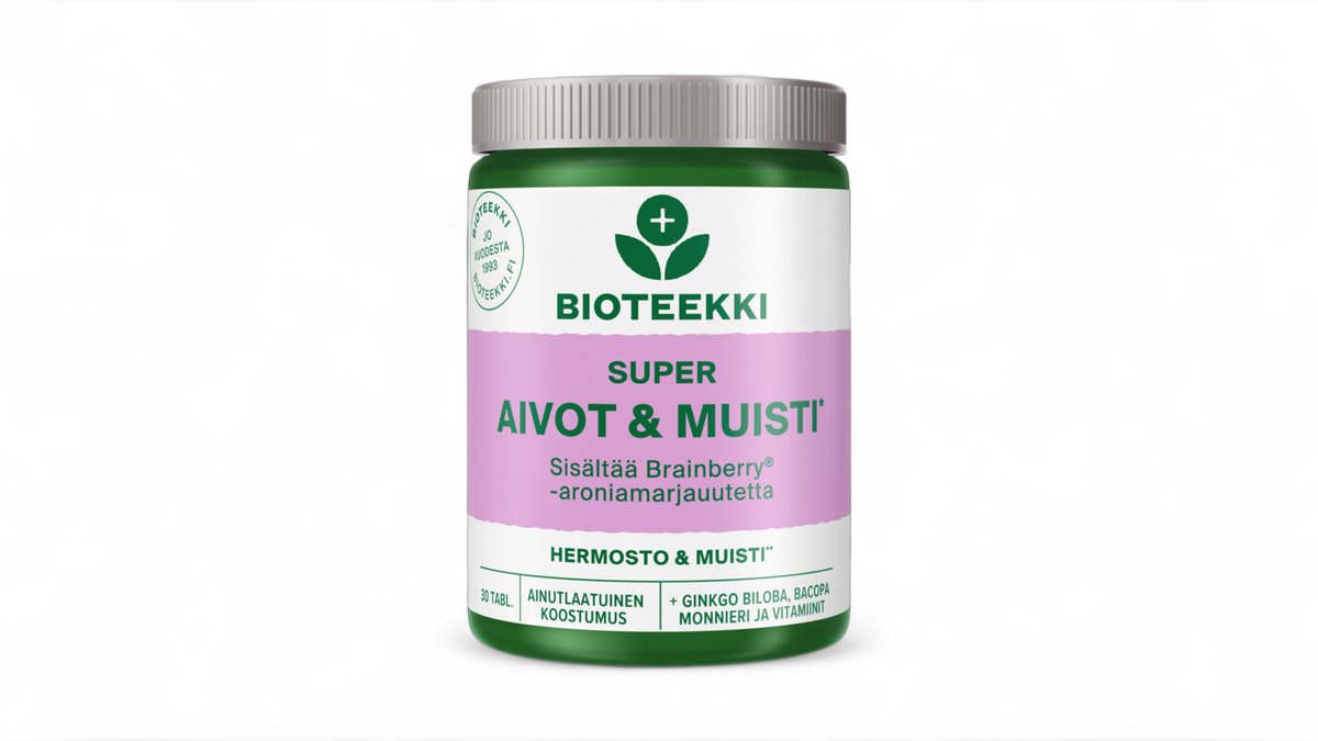 Bioteekki super aivot & muisti 30tabl