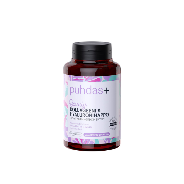 Puhdas+ Beauty Collagen & Hyaluron + C 120 kaps