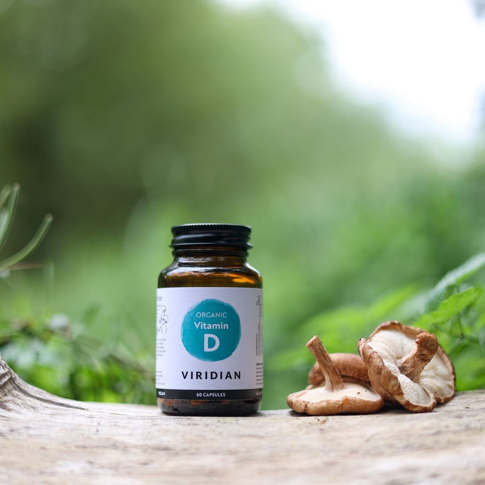 Viridian Luomu D2-vitamiini 400IU 10 mcg 60 kaps