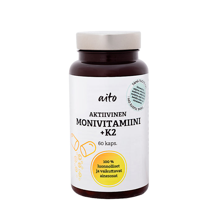Monivitamiini tukee yleistä hyvinvointia, vastustuskykyä, jaksamista, energia-aineenvaihduntaa ja hermoston toimintaa.
