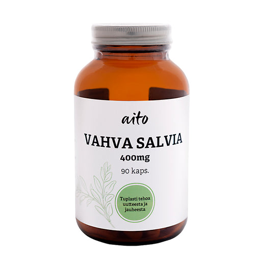 Salvian (Salvia officinalis) hyöty naisille on tunnettu jo pitkään luonnollisesti kehoa tasapainottavasta vaikutuksestaan. Se tukee keski-ikäisen naisen hyvinvointia mm. tehokkaasti hikoilua hillitsevänä yrttinä.