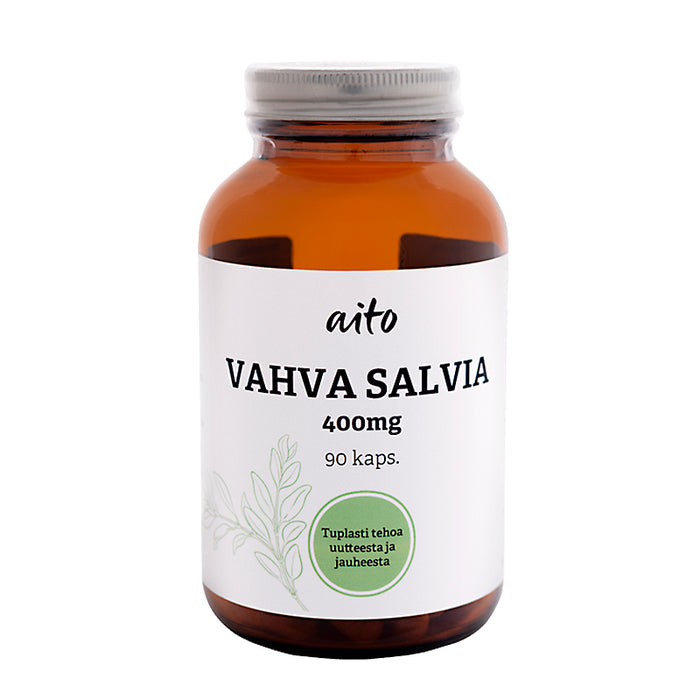 Salvian (Salvia officinalis) hyöty naisille on tunnettu jo pitkään luonnollisesti kehoa tasapainottavasta vaikutuksestaan. Se tukee keski-ikäisen naisen hyvinvointia mm. tehokkaasti hikoilua hillitsevänä yrttinä.