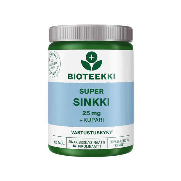 Super sinkki + kupari 100 tabl