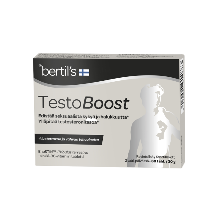 Edistämään seksuaalista kykyä ja halukkuutta, ylläpitämään testosteronitasoja