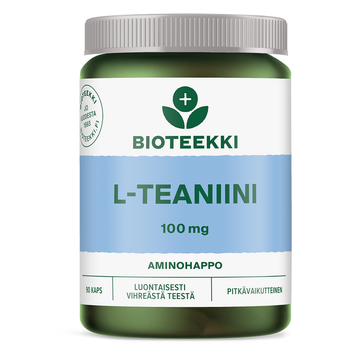 L-teaniini 100mg, Bioteekki