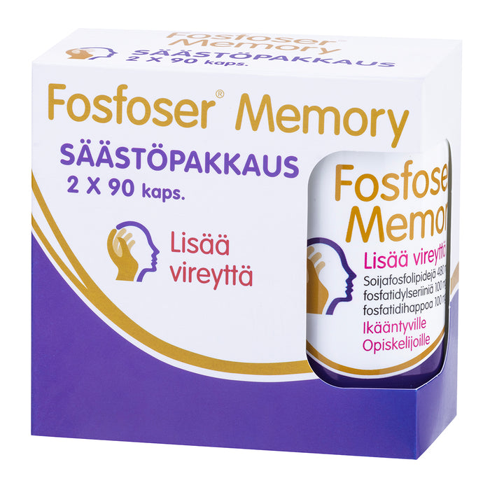 Fosfoser® Memory Säästöpakkaus 2 x 90 kaps.