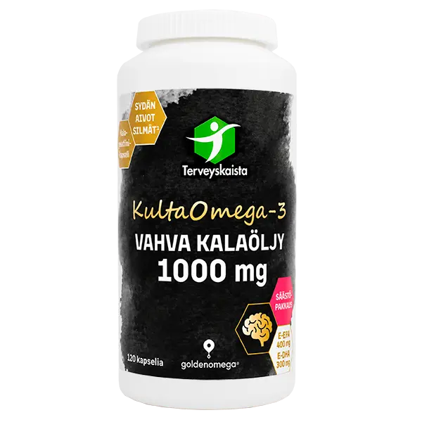 KultaOmega-3 Vahva Kalaöljy 1000 mg 120 kaps