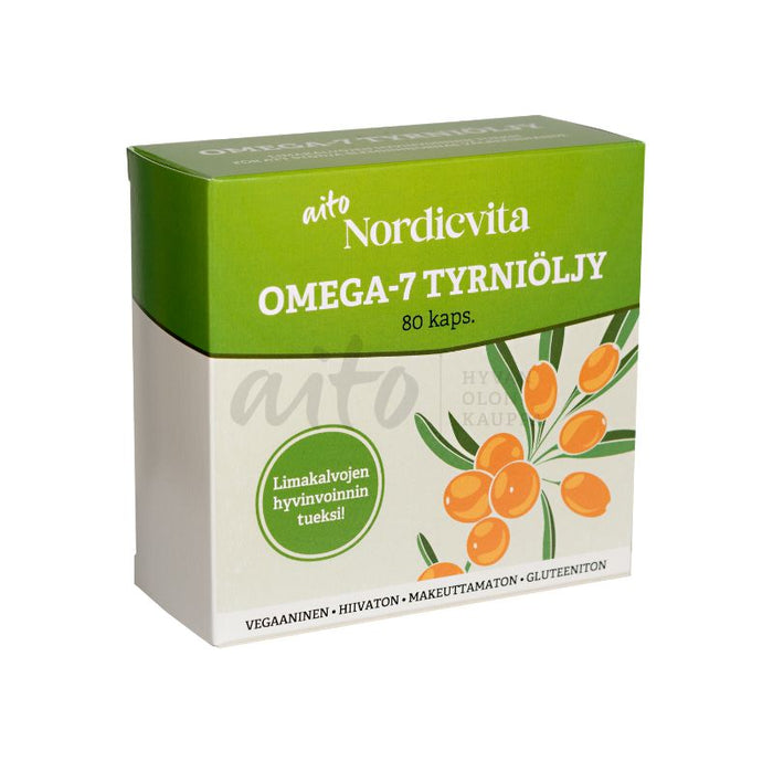 Nordicvita Omega-7 Tyrniöljy 80 kaps