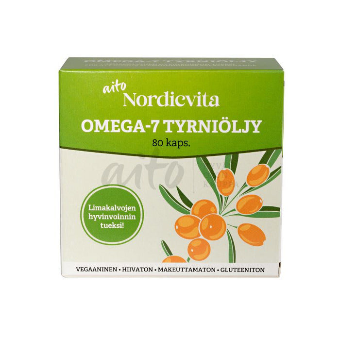 Nordicvita Omega-7 Tyrniöljy 80 kaps