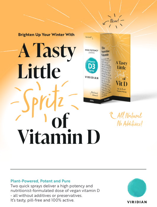 Viridian D3-vitamiinisuihke 50µg 20 ml