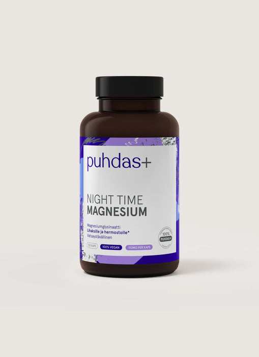 Puhdas+ Night time magnesium 120 kaps