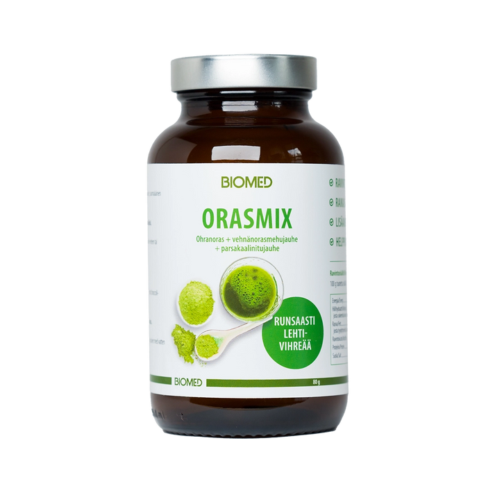 Orasmix viherjauhe 80g -Biomed