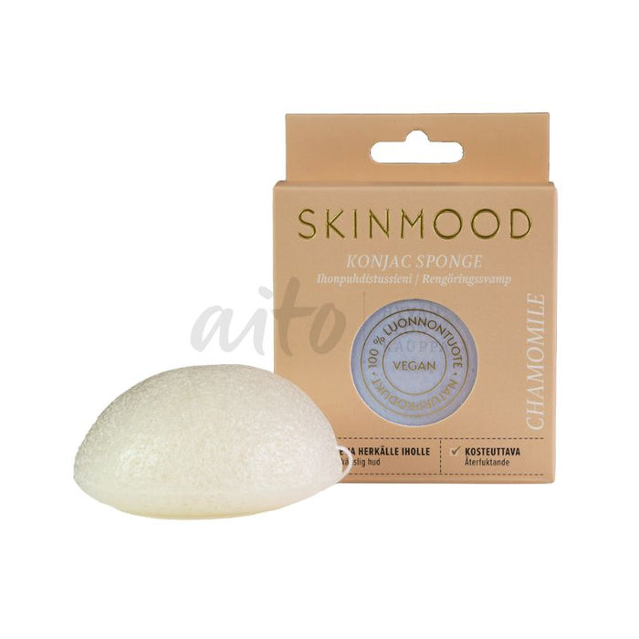 SkinMood®  Konjac Sponge kamomilla - normaalille ja herkälle iholle
