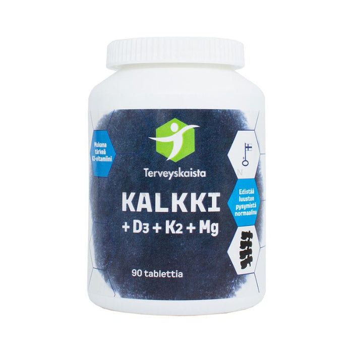 Kalkki + D3 + K2 + Mg 90 tabl - Terveyskaista