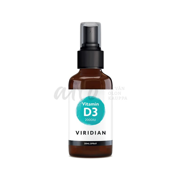 Viridian D3-vitamiinisuihke 50µg 20 ml