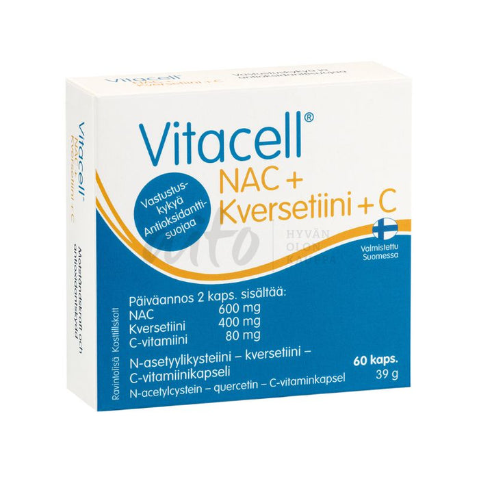 Vitacell® NAC + Kversetiini + C 60 kaps - Hankintatukku