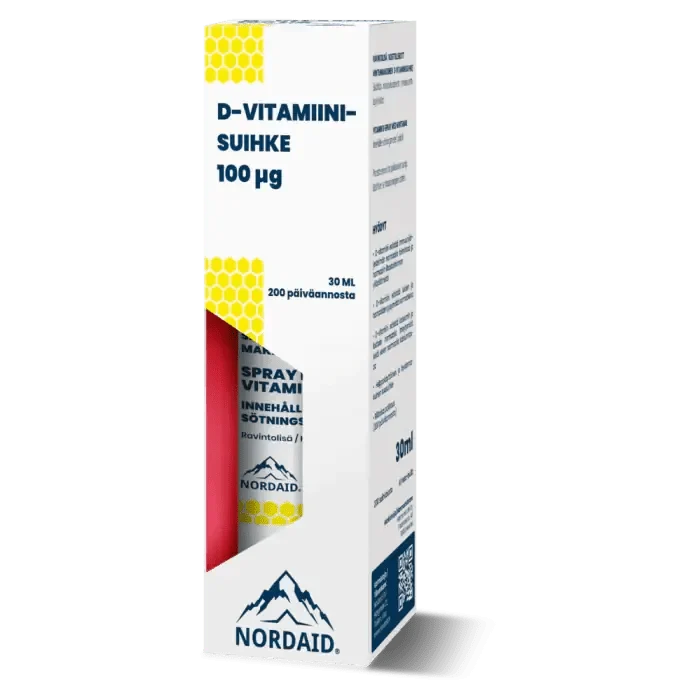 Nordaid D-vitamiinisuihke 100 µg 30ml