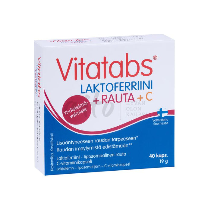 Vitatabs Laktoferriini+Rauta+C 40 kaps - Hankintatukku