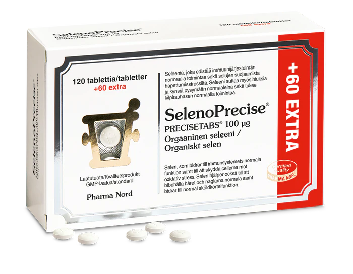 SelenoPrecise® 100µg 120+60 tabl - Pharma Nord