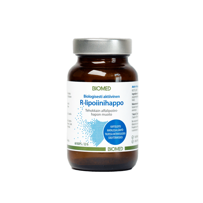 Aktiivinen R-lipoiinihappo 60 kaps -  Biomed