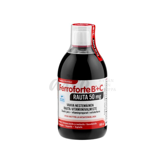 Ferroforte B® + C Rauta 50 mg 500 ml - Hankintatukku