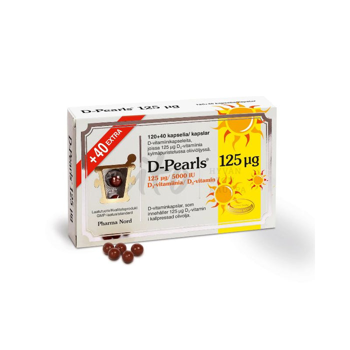 D-Pearls 125 µg EXTRA 120+40 kaps - Pharma Nord