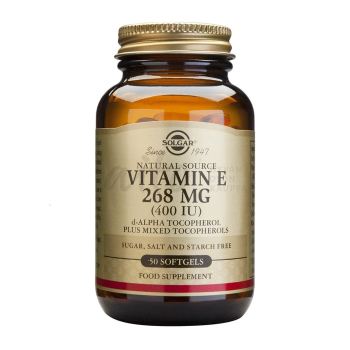 E-Vitamiini 268 Mg 50 Softgels - Solgar Misc