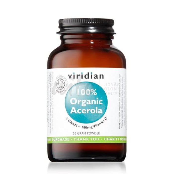 Viridian 100% Luomu Acerola-C 50 G Vir