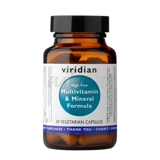Viridian High Five Monivitamiini 30 Kaps (High Multivitamin & Mineral Formula) Vir