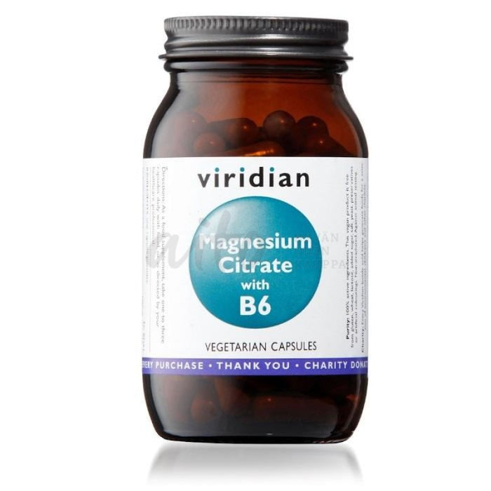 Viridian Magnesiumsitraati + B6 90 Kaps. Vir