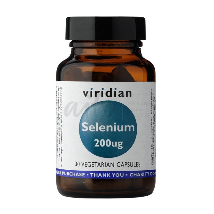 Viridian Selenium 200 Μg 30 Kaps - Luontaistuotteet Vir